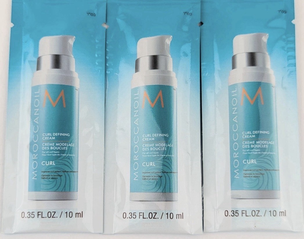 3 X Moroccanoil Curl Defining Cream 10ml / 0.35fl oz Samples, 30 ml Total