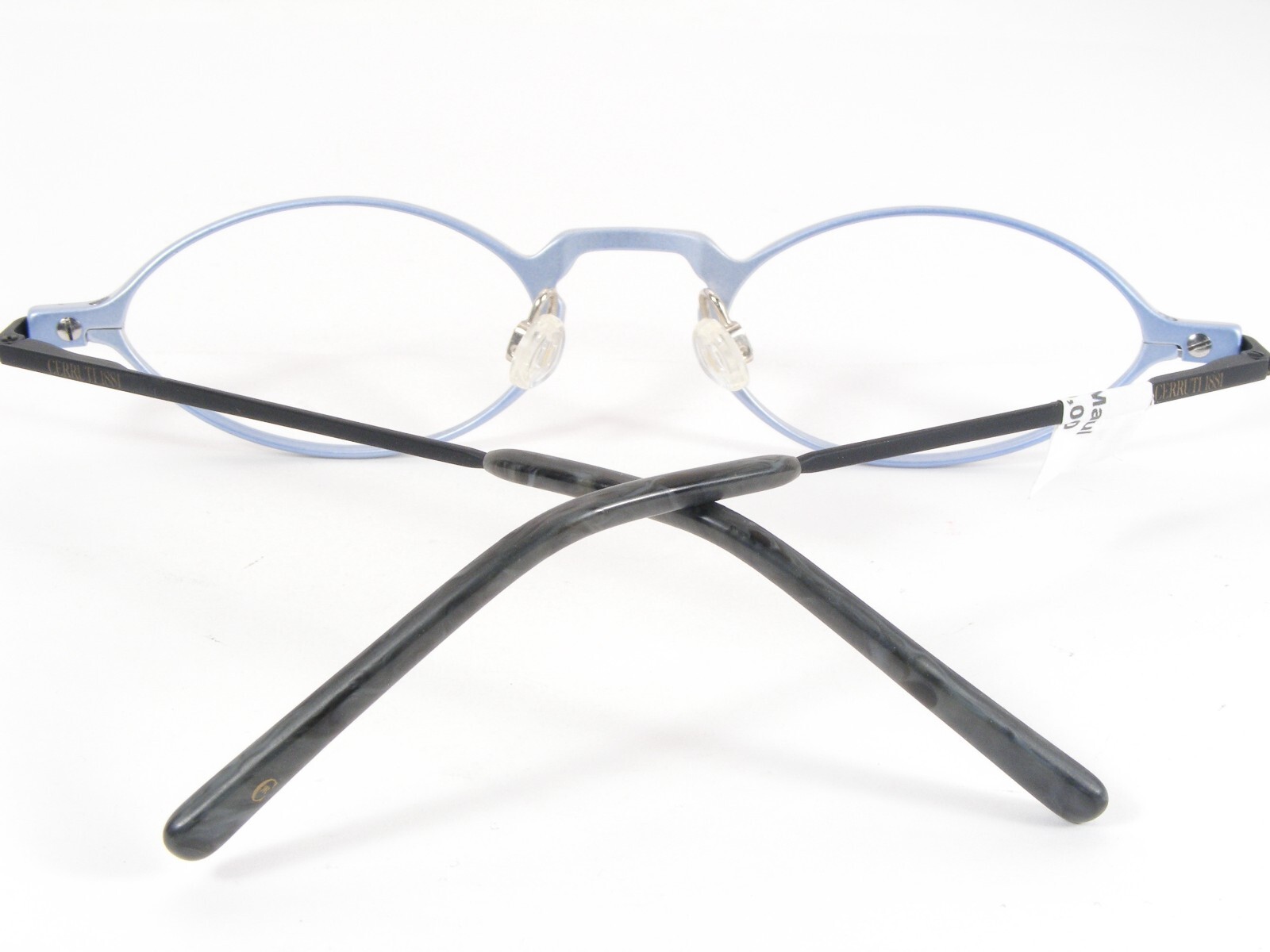 Cerruti 1881 C 1877 B Silver-Blue Black UNIQUE RARE EYEGLASSES 49-21-135 (NOTES)