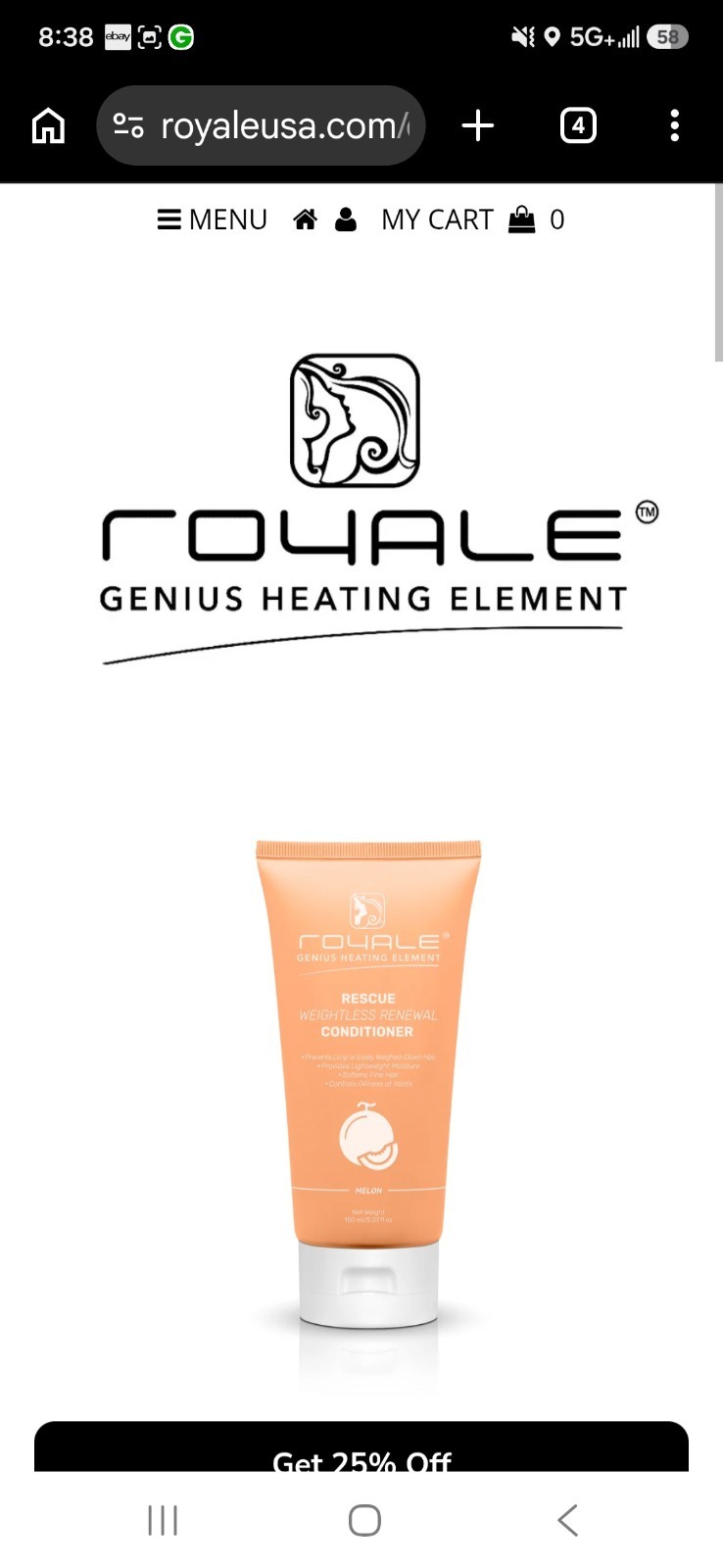 Royale Rescue Weightless Renewal Shampoo/Conditioner Set MSRP $300 Free Shipping