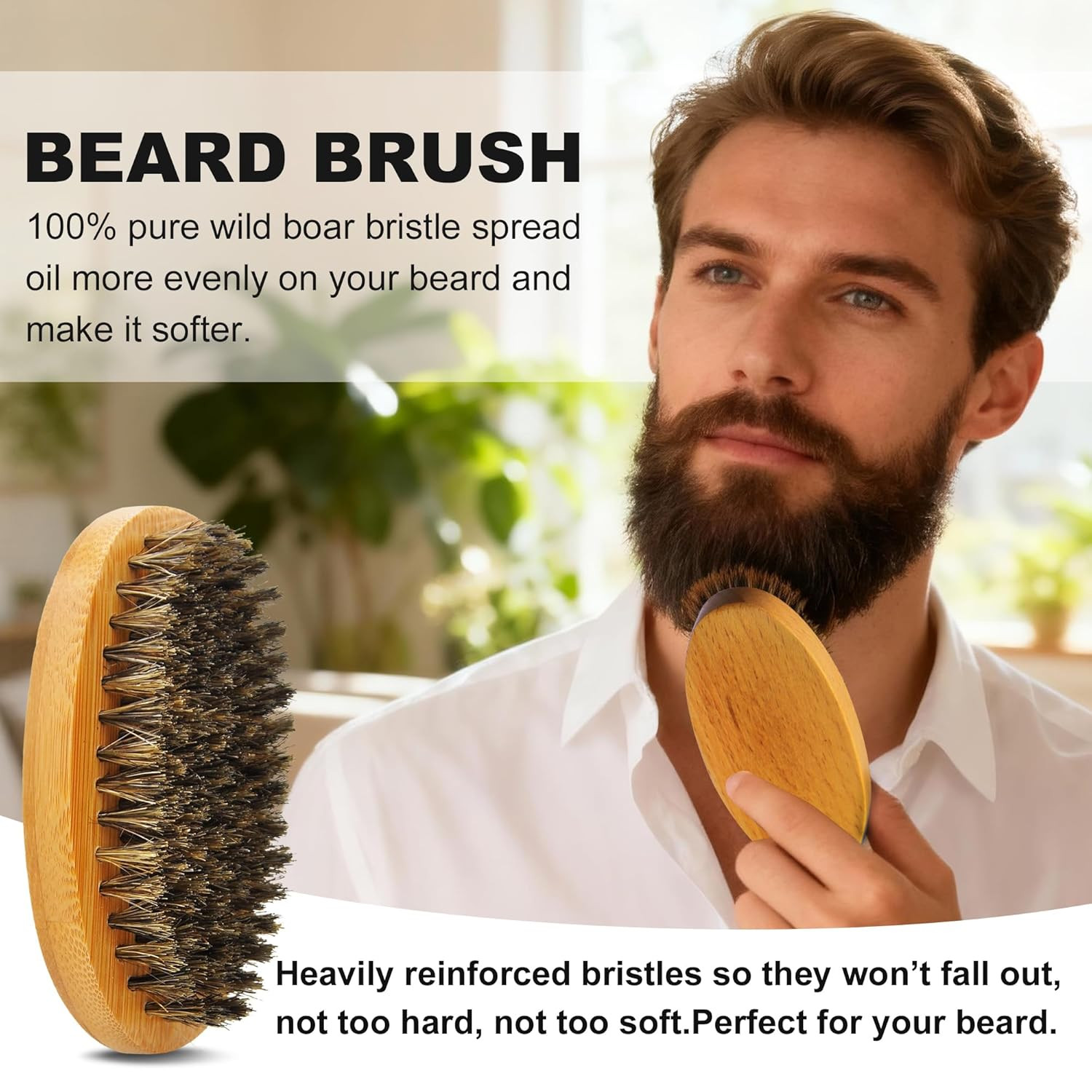 Beard Kit Beard Grooming Kit W/Beard Oil Balm Brush Comb Scissor E-Book Christma