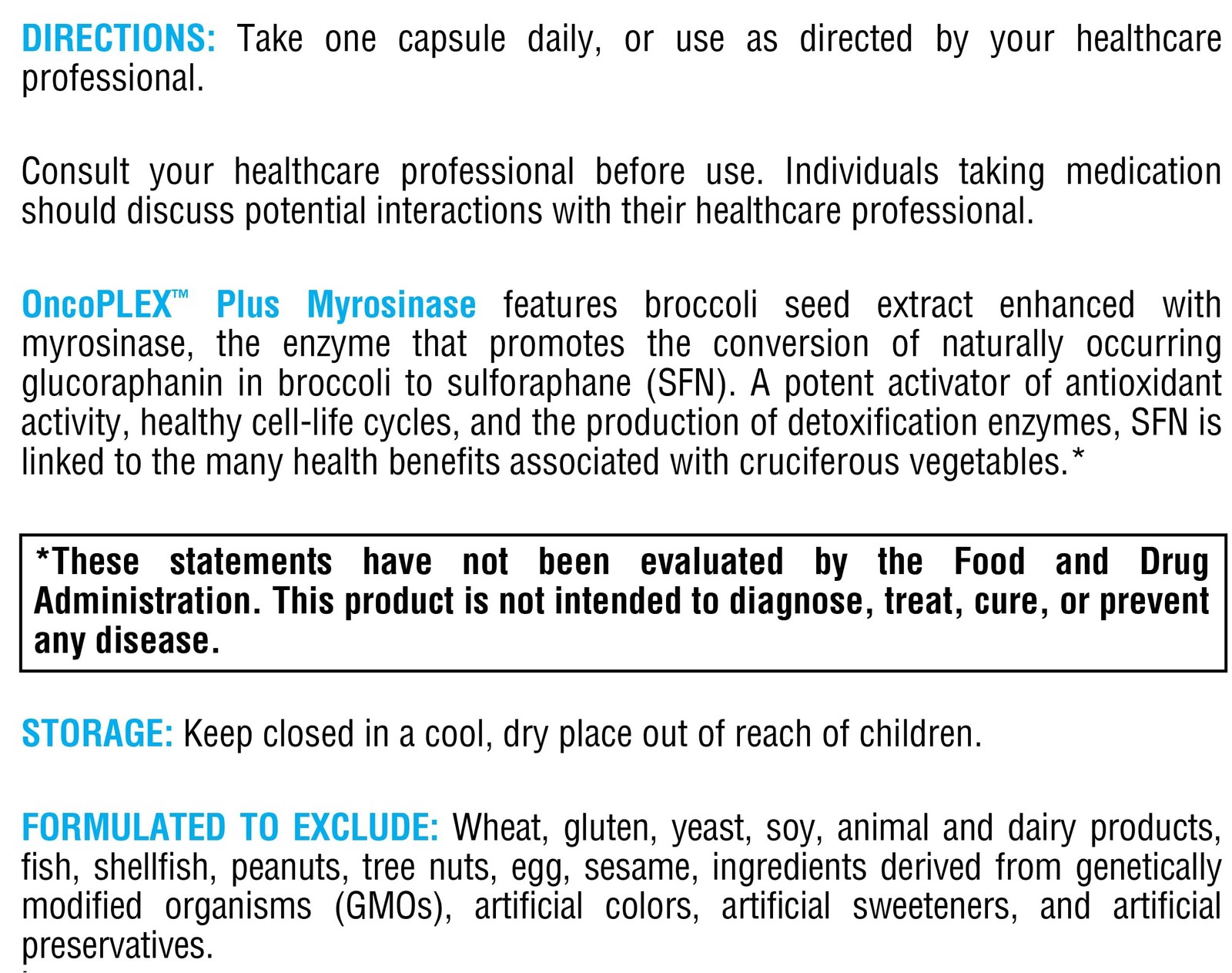 Xymogen Oncoplex Plus Myrosinase – 30 Mg Glucoraphanin 170 Mg Myrosinase Enzyme