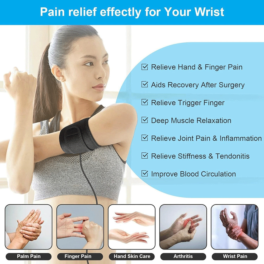 NEW For TheraWrap Carpal Tunnel Thera Wrap Wrist Wrap With Heat & Massage