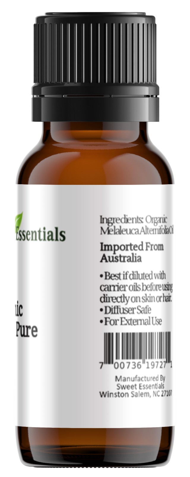 100% Pure Organic Tea Tree Essential Oil – 10ml – Imported From Australia