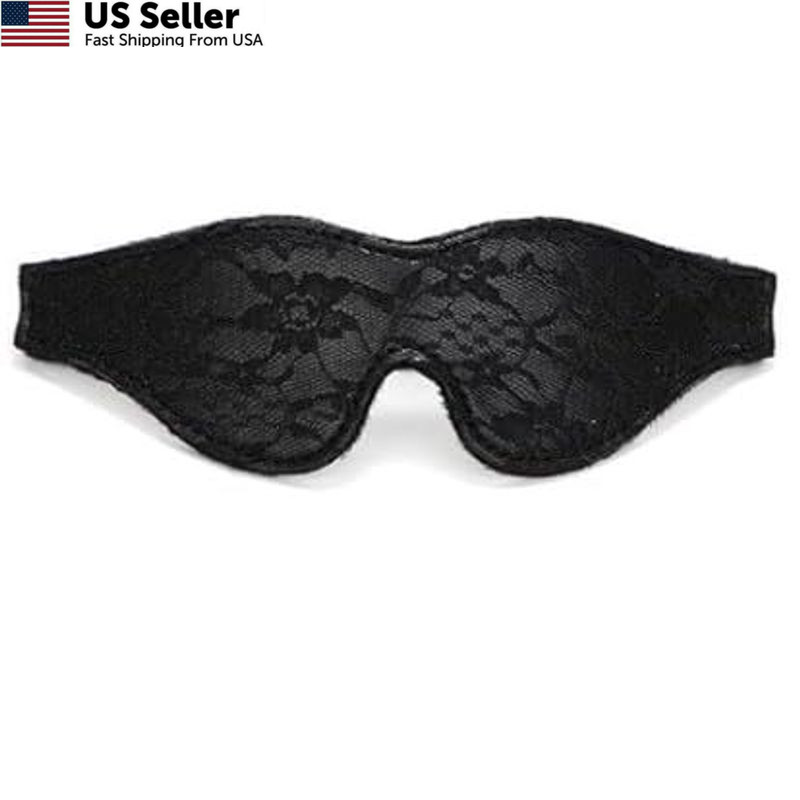 Satin Eye Mask Soft Comfortable Silk Sleeping Cover Blindfold Black USA