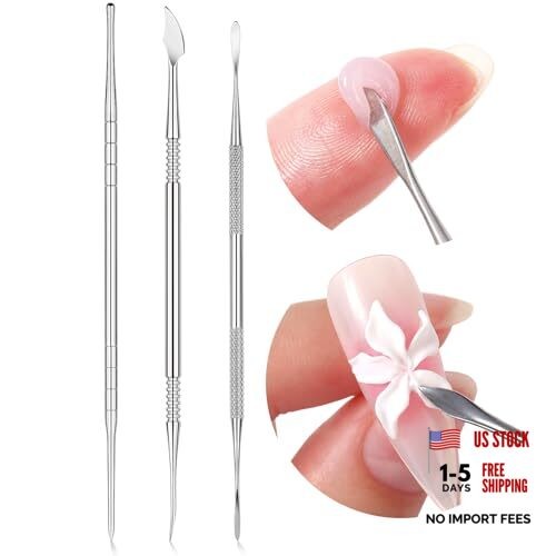 Nail Art Sculpture Pen: 3PCS Sculpting Nail Art Tools Solid Builder Gels 3pcs