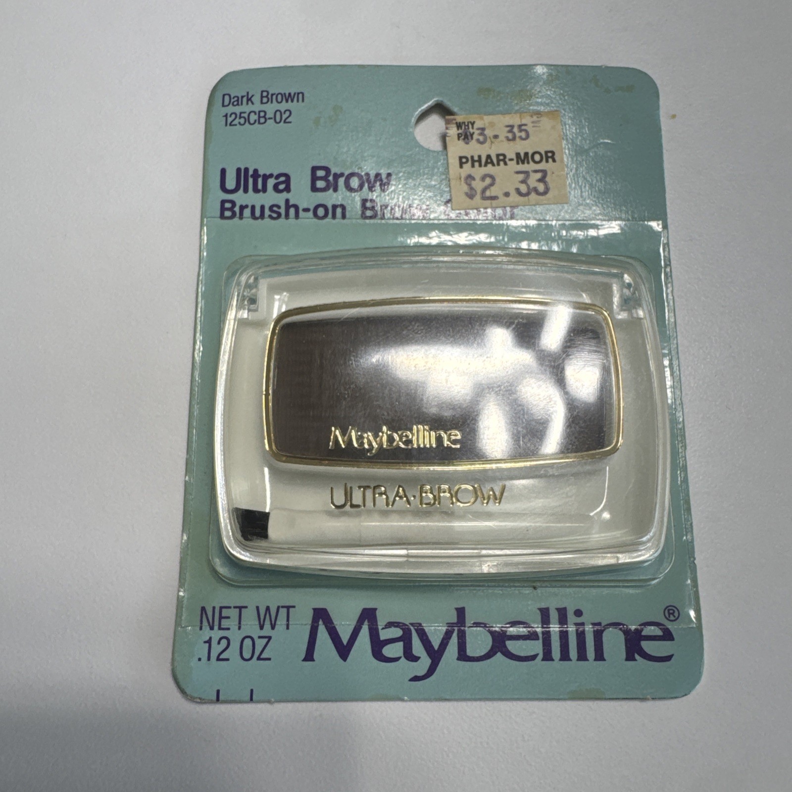 Maybelline Ultra Brow Brush- On- Color Dark Brown 125CB-02 Excellent Condition