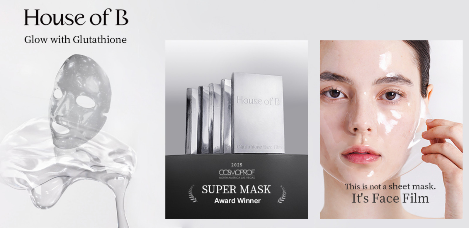 House of B Glow 2-Step Glutathione Face Film Set (10 ea)