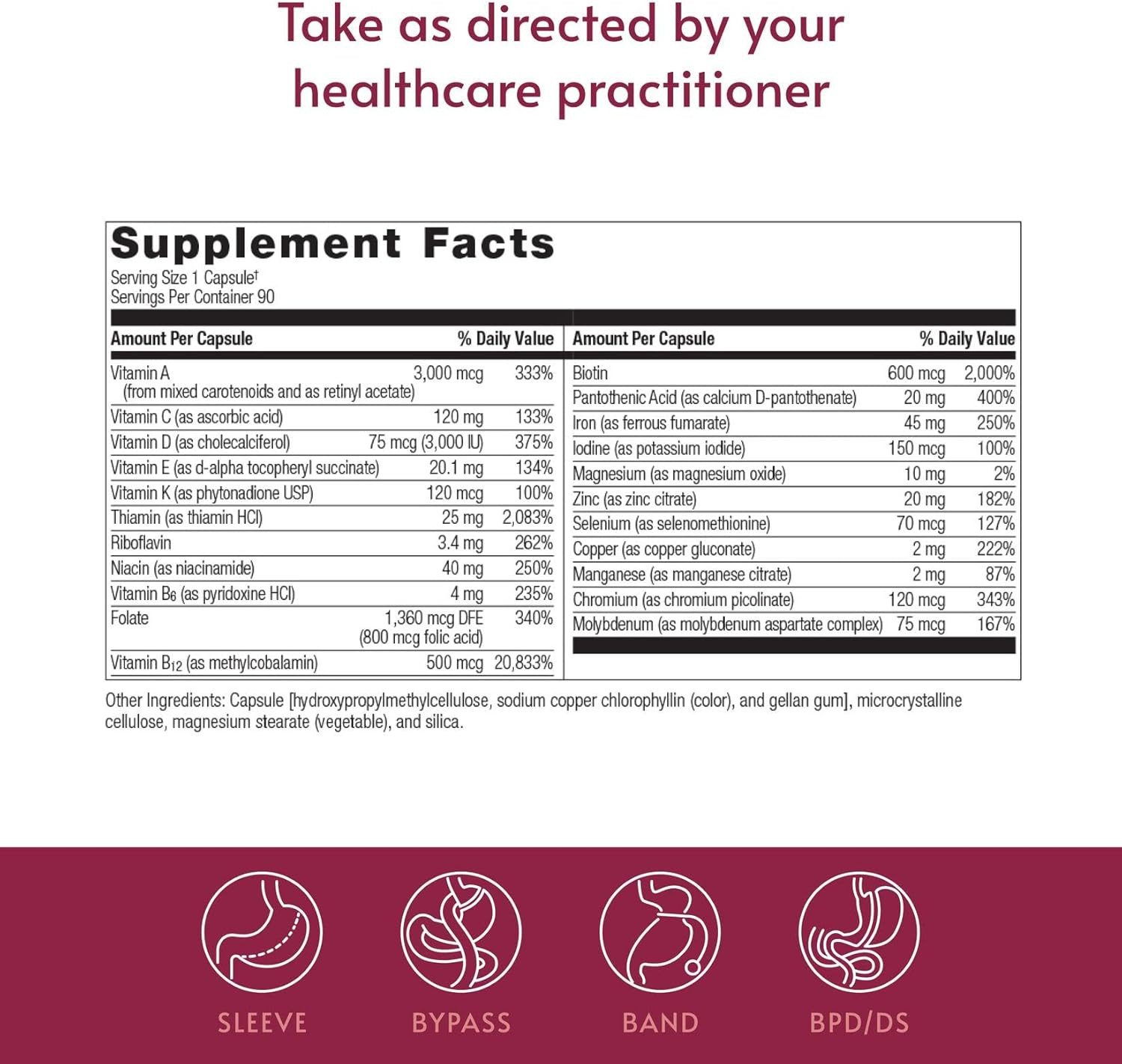 Ultra Solo with Iron – Once-Per-Day Daily Multivitamin – for Bariatric Patients