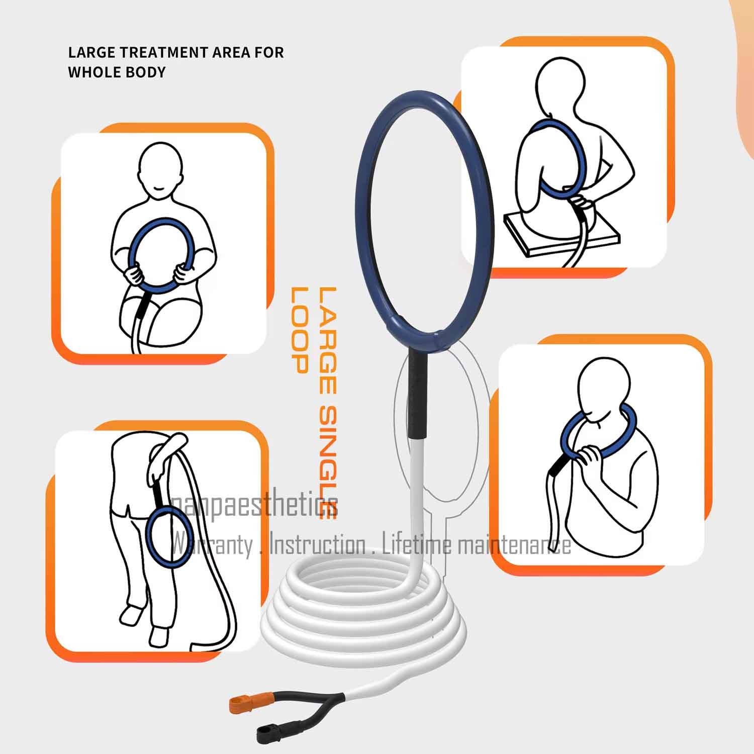 Professional Pmst Loop Pemf Magnetic Therapy System Pain Relief Physical Machine