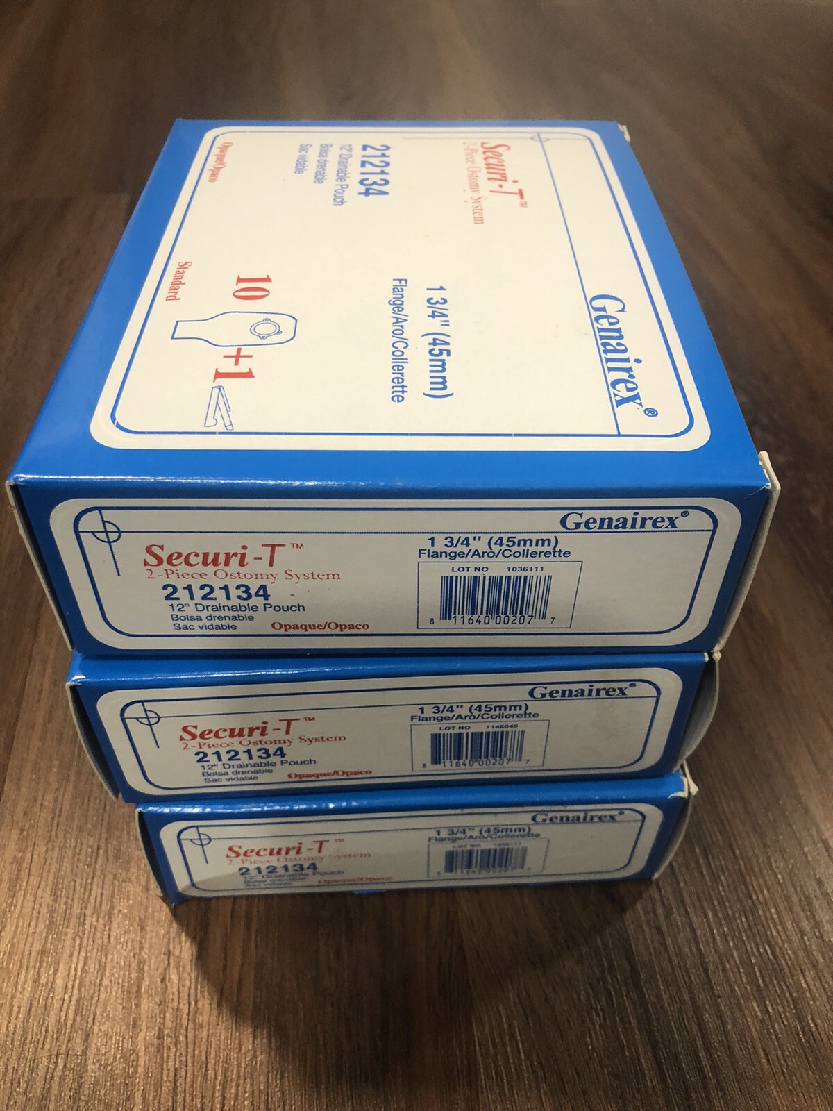 3 Box GENAIREX 10 EA Securi-T USA 12″ Drainable Pouch Opaque Standard 212134