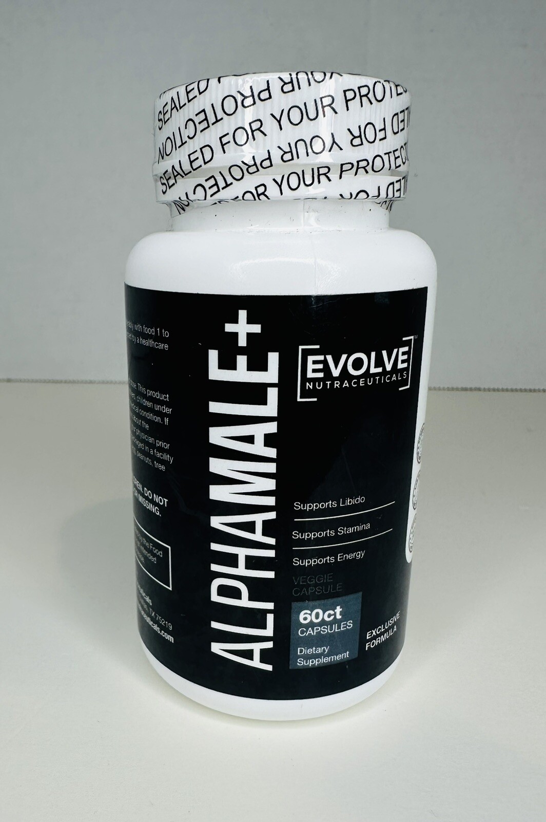 Evolve Nutraceuticals Alpha Male + 60 Count Capsules Dietary Supplement