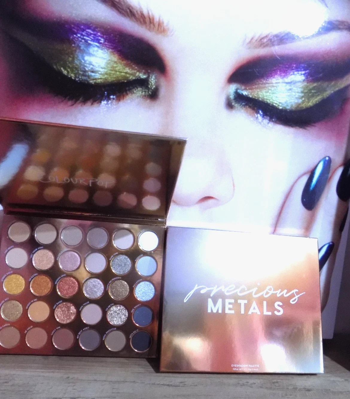 COLOURPOP PRECIOUS METALS EYESHADOW PALETTE FULLSIZE 30 SHADES