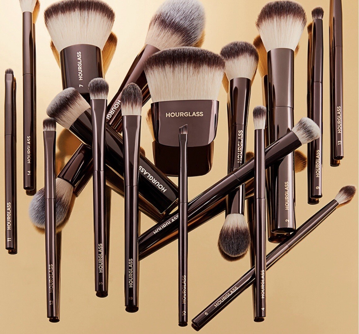 HOURGLASS makeup Brushes, buy 10+pcs get a brush bag for free