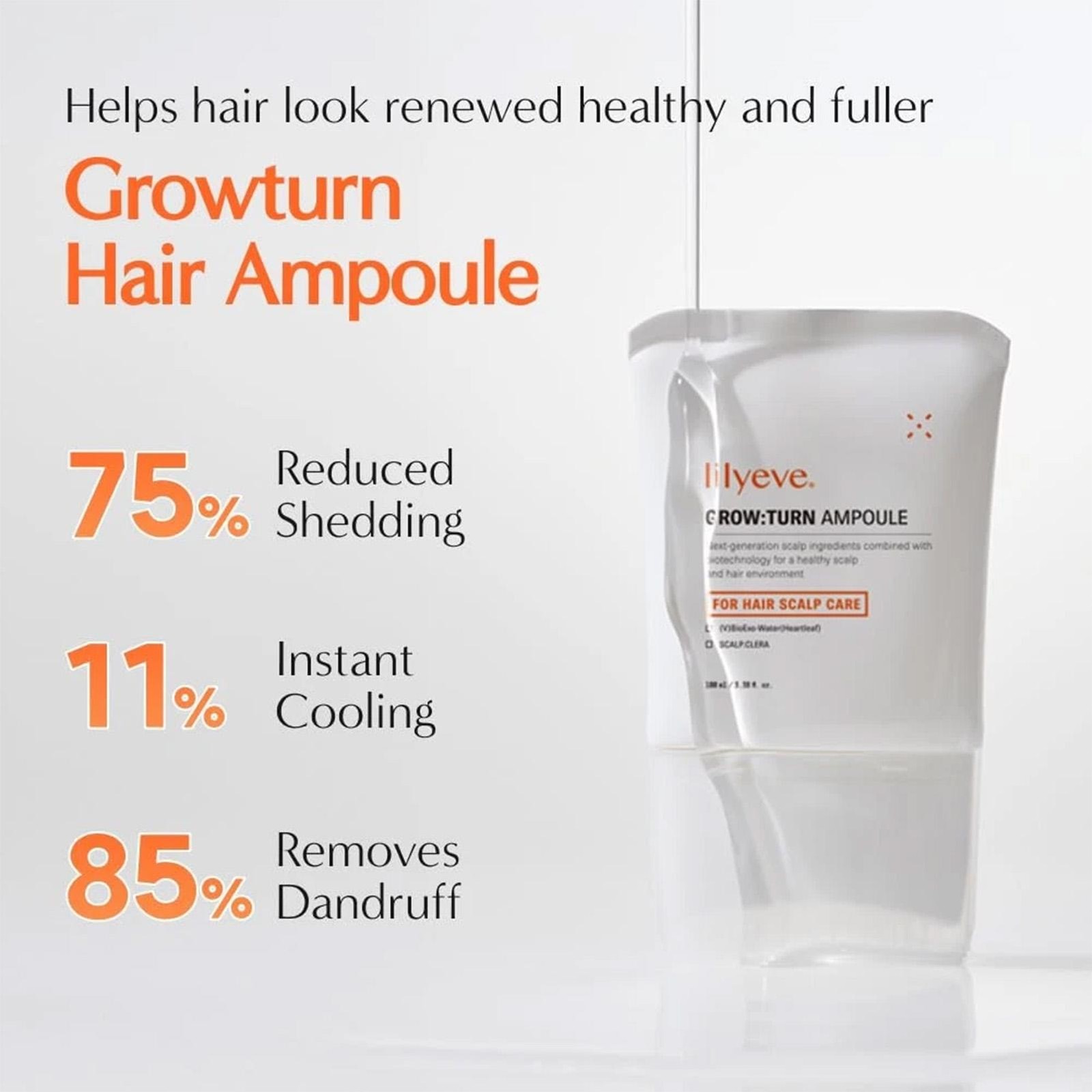 Lilyeve Grow Turn Ampoule Hair Scalp Care 3.38 Oz/100ml