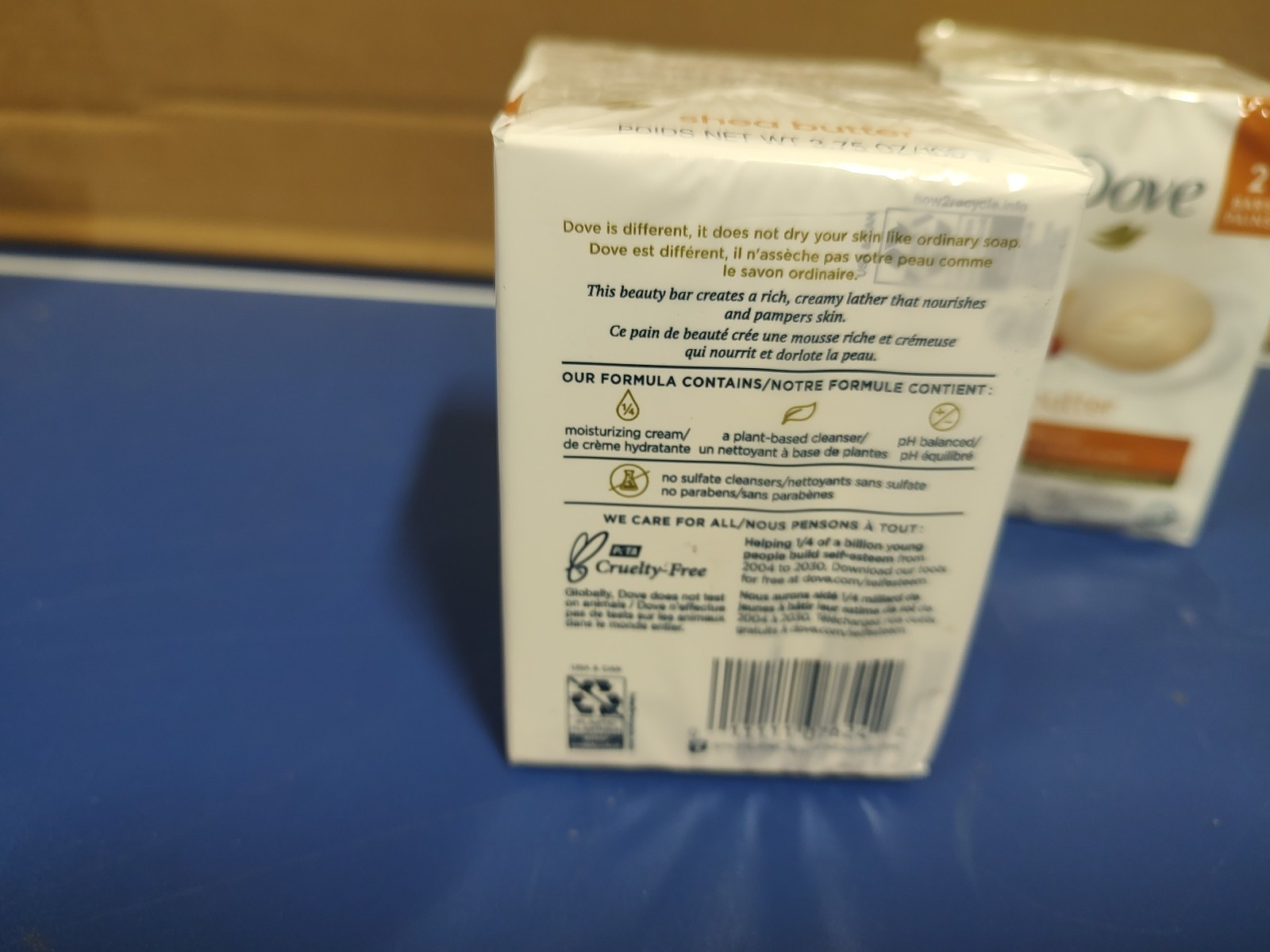 2ea, Dove Shea Butter & Vanilla, 2 Bars, 3.75 oz (106 g) Total 4 Bars