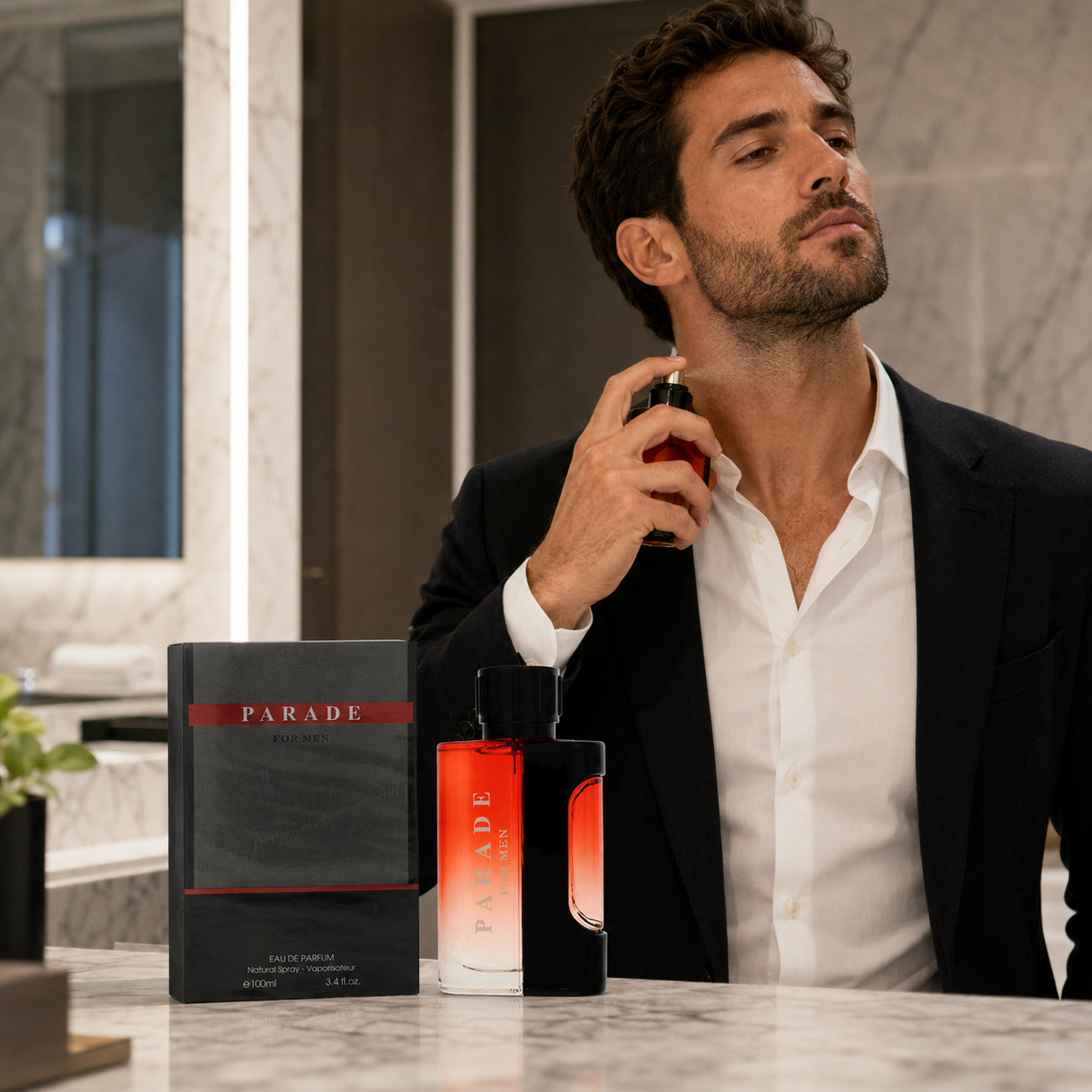 Men’s Cologne Parade EDP Spray 3.4 Oz Long Lasting Fragrance for Men