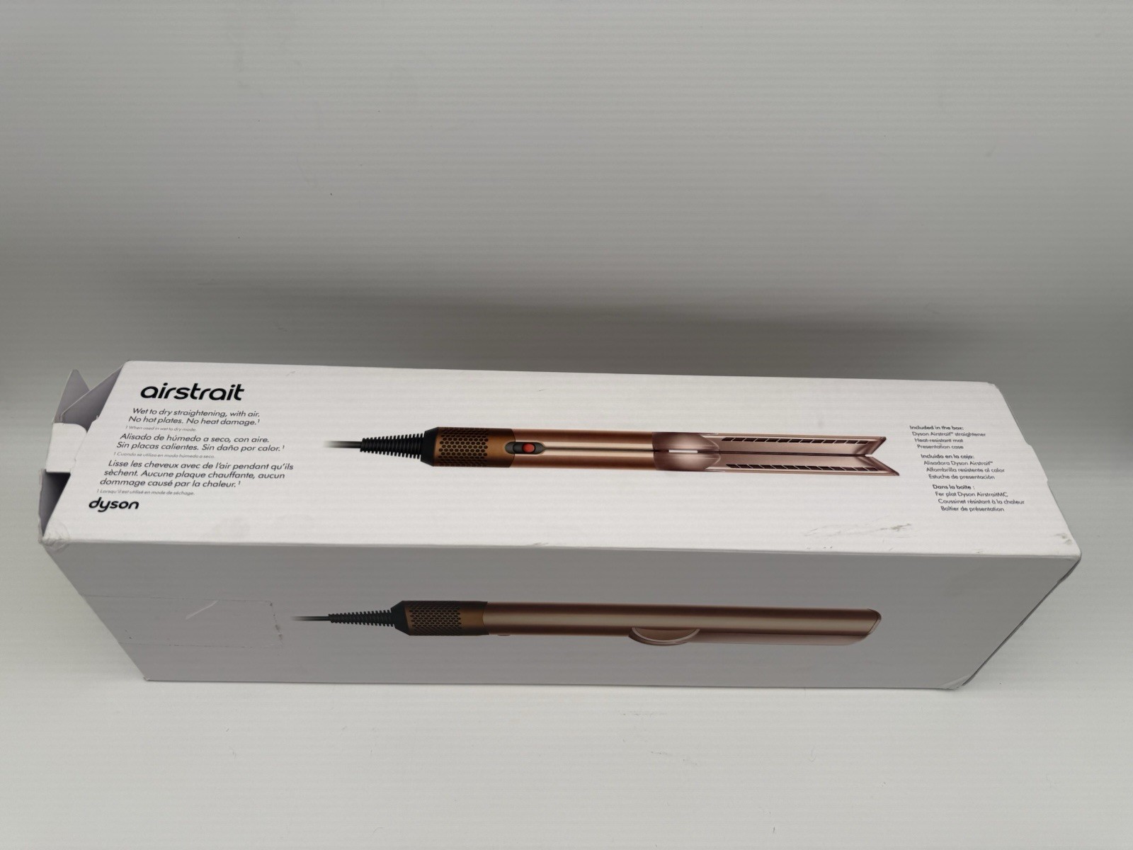 DYSON AIRSTRAIT Straightener Amber Silk Wet to Dry Hair Straightener