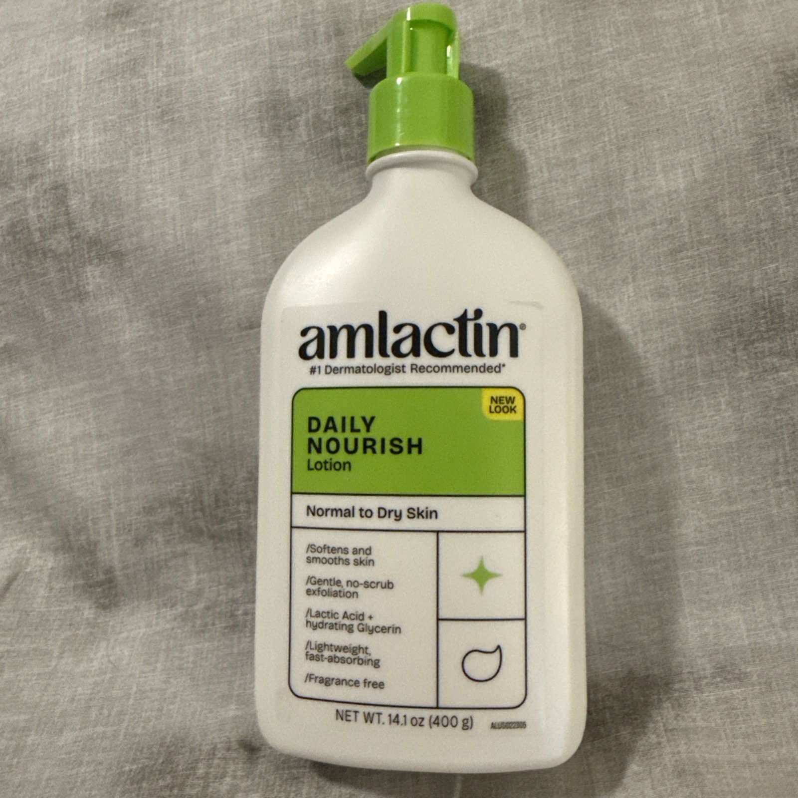 AmLactin Daily Nourish Body Lotion, 12% Lactic Acid for Dry Skin Relief, 14.1OZ