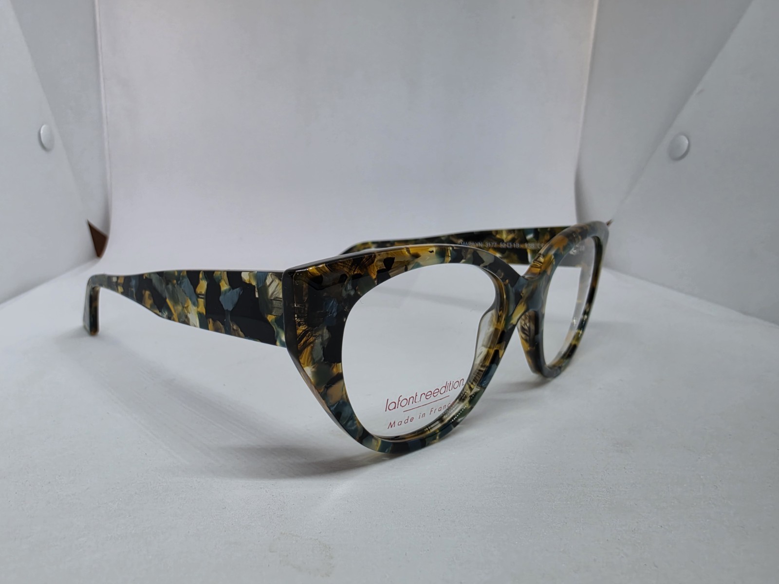 JEAN LAFONT PARIS MARILYN 3177 BLUE ORANGE EYEGLASSES NEW AUTHENTIC FRANCE