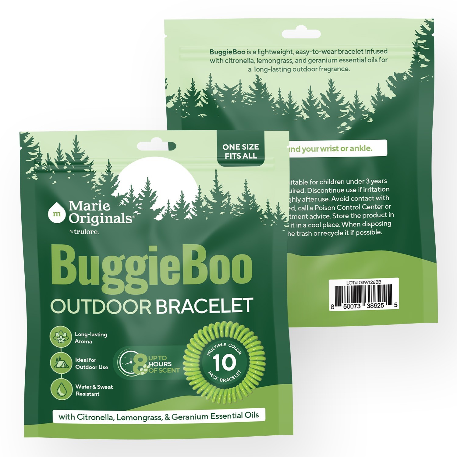 Marie Originals Buggieboo Outdoor Bracelets (10 Multiple Colors)