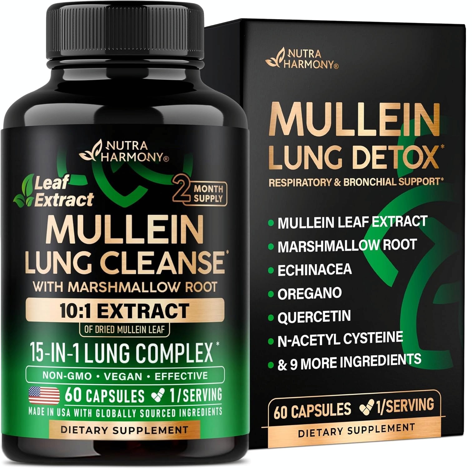 Mullein Lung Detox – Mullein Leaf 10:1 Extract – Marshmallow Root | Echinacea |