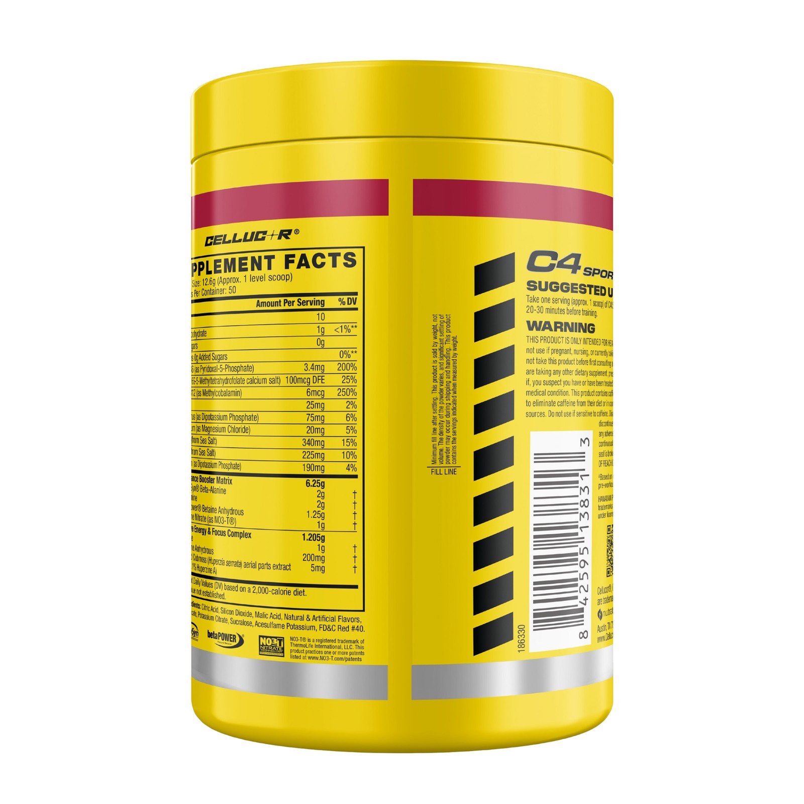 C4 Sport Pre-Workout, 50 Servings, Enhanced Energy & Endurance