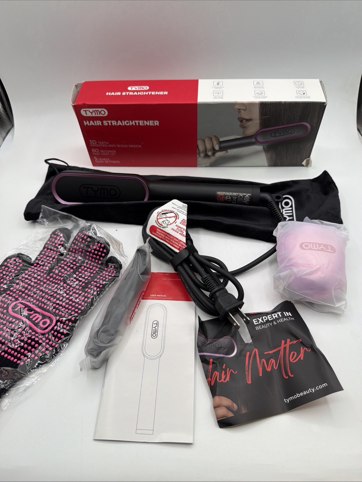 TYMO Ring Hair Straightener HC100 Black,