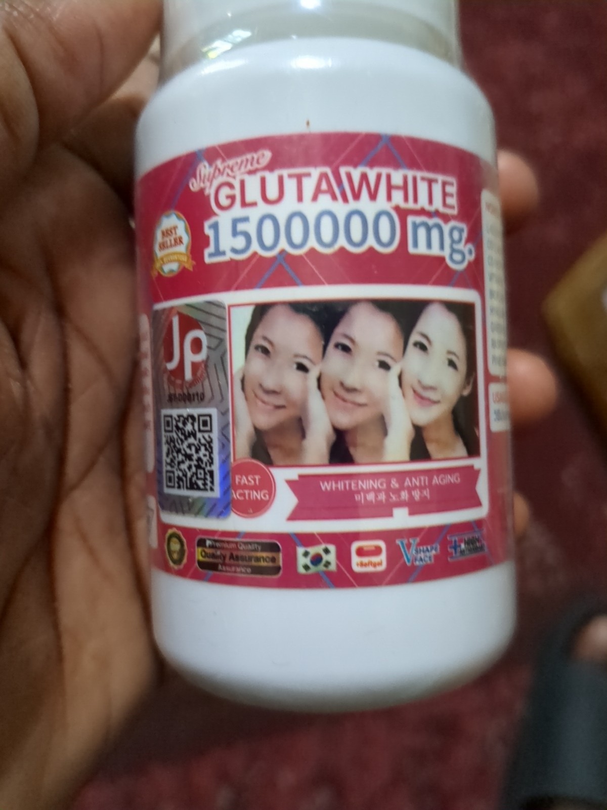 2X Gluta White Supreme 1500000Mg 30 Softgels 2packs
