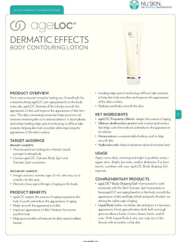Nu Skin NuSkin AgeLoc DERMATIC EFFECTS NEW STOCK 02/2027