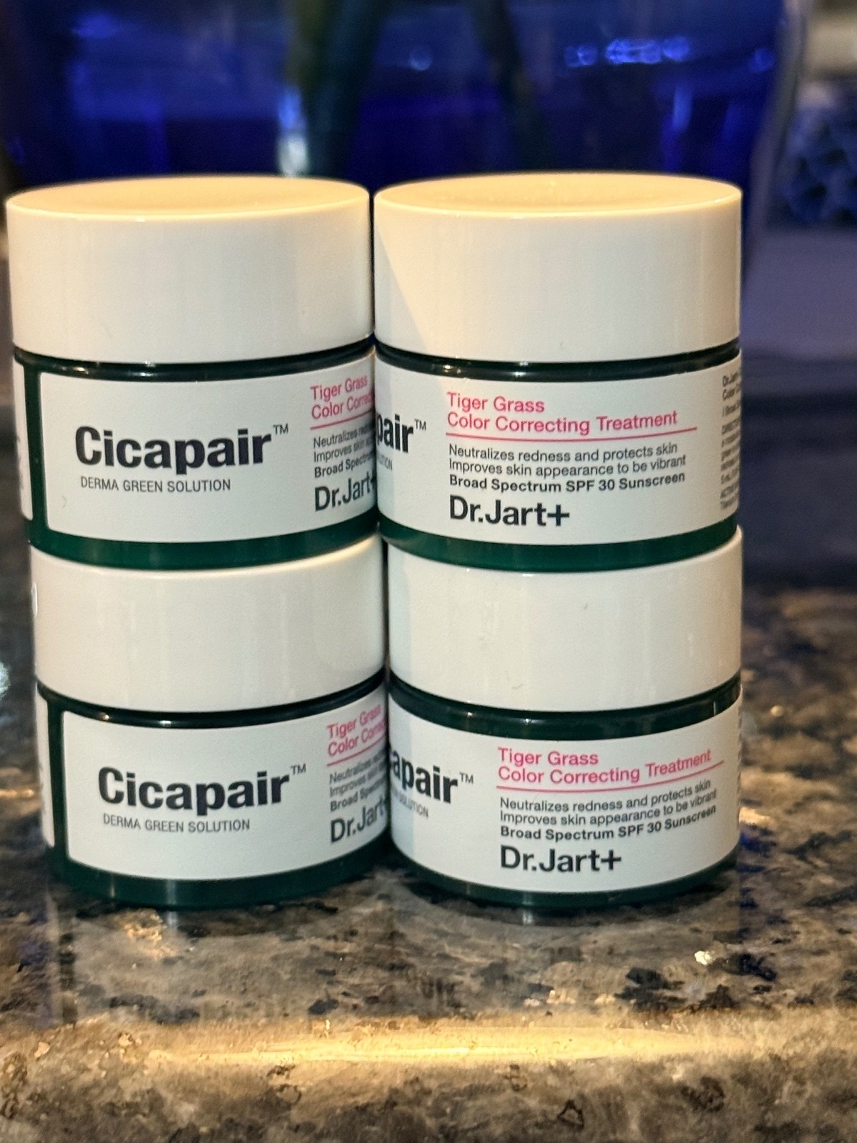 4 Count Dr.Jart+ Cicapair Tiger Grass Color Correcting Treatment SPF 30 – 4 Pack