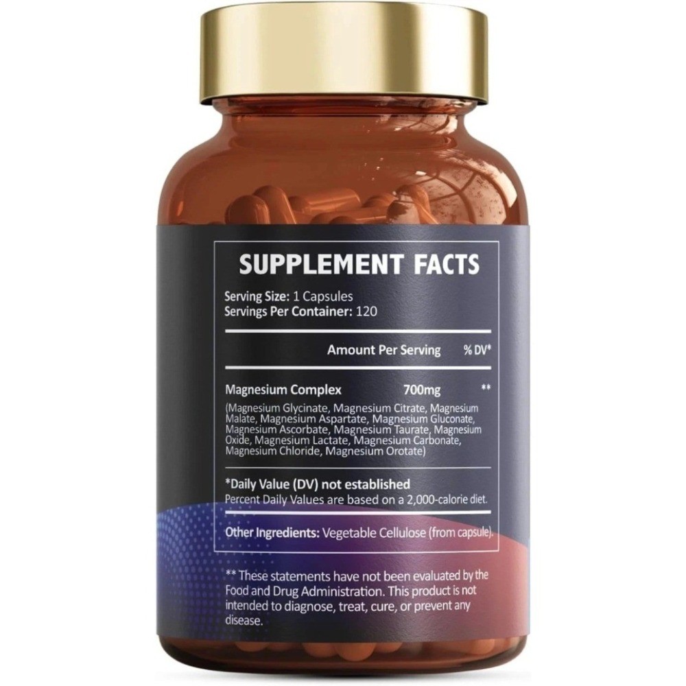 Totaria Nature 12-in-1 Vegan 700mg Magnesium, Nerve & Bone Health Supplement