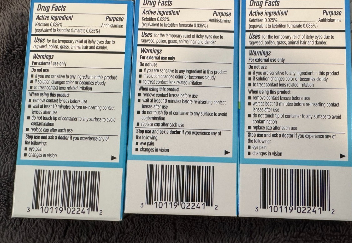 New Lot Of 3 Bausch + Lomb Alaway Antihistamine Eye Itch Drops EXP 8/2026-2/2027