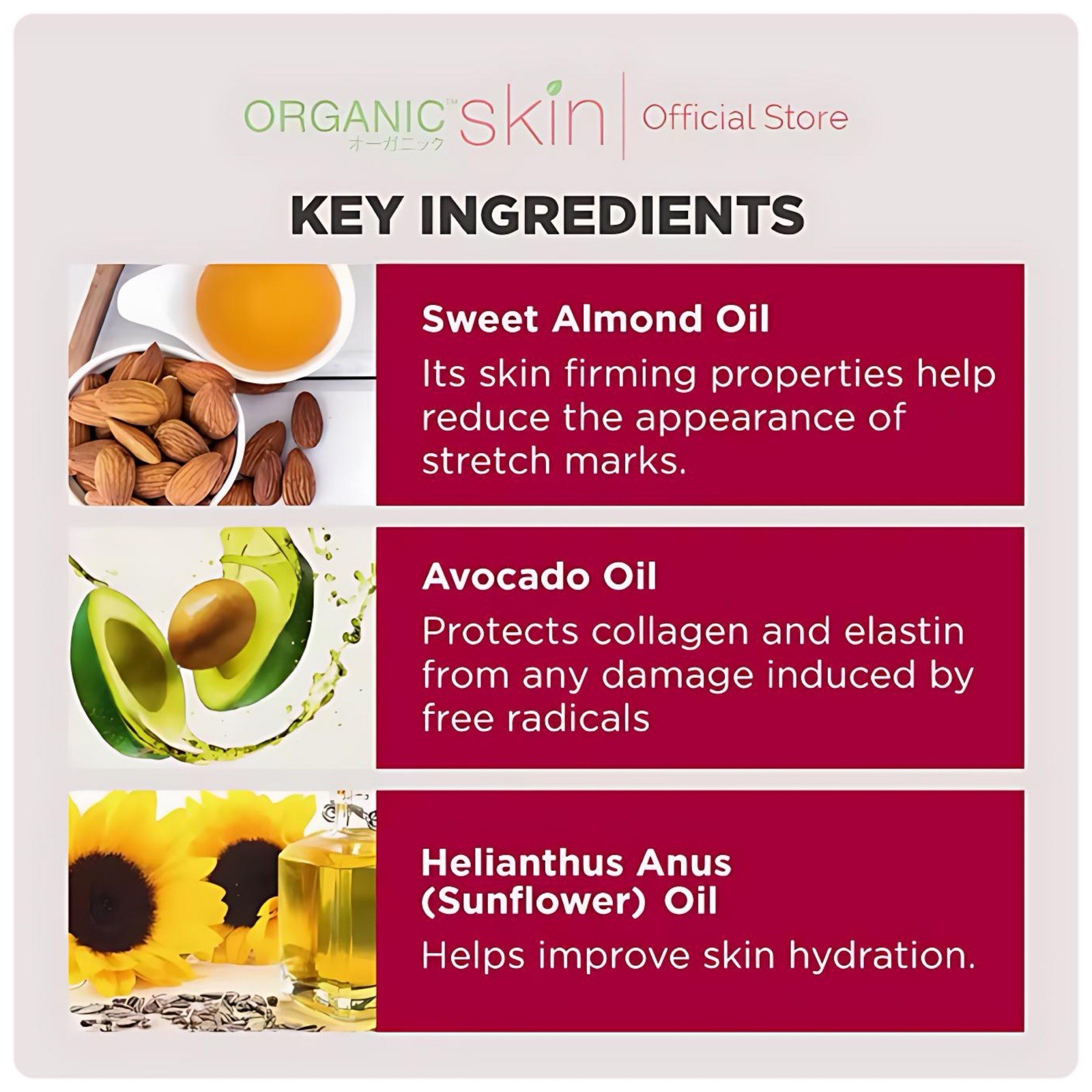 Organic Skin Japan Intimate Beauty Oil – Barely There Collagen Oil 60ml