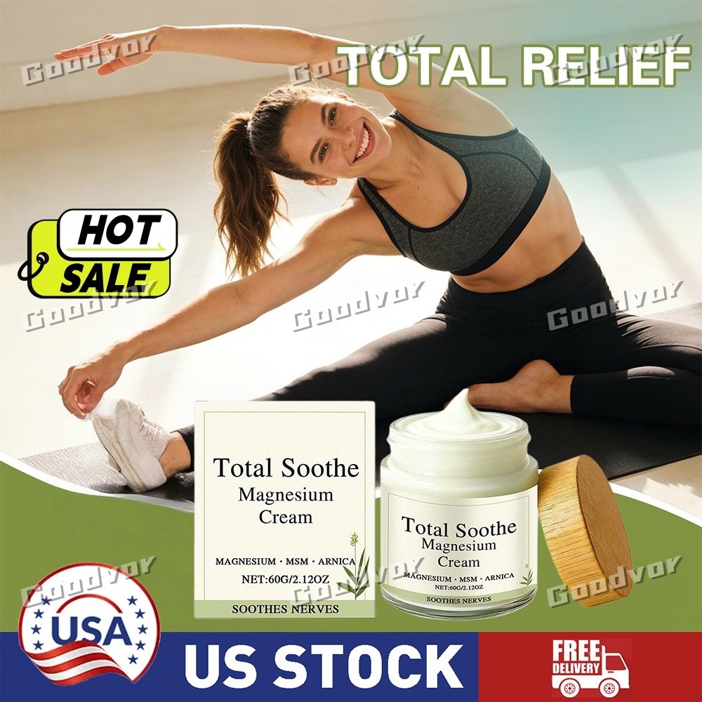 Total Soothe Magnesium Cream – Joint Relief Cream – 60g Daily Body Relief Cream