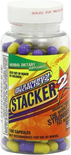 Stacker two Dietary Supplement «Fat Burner Weight Loss» Capsules 100 Count