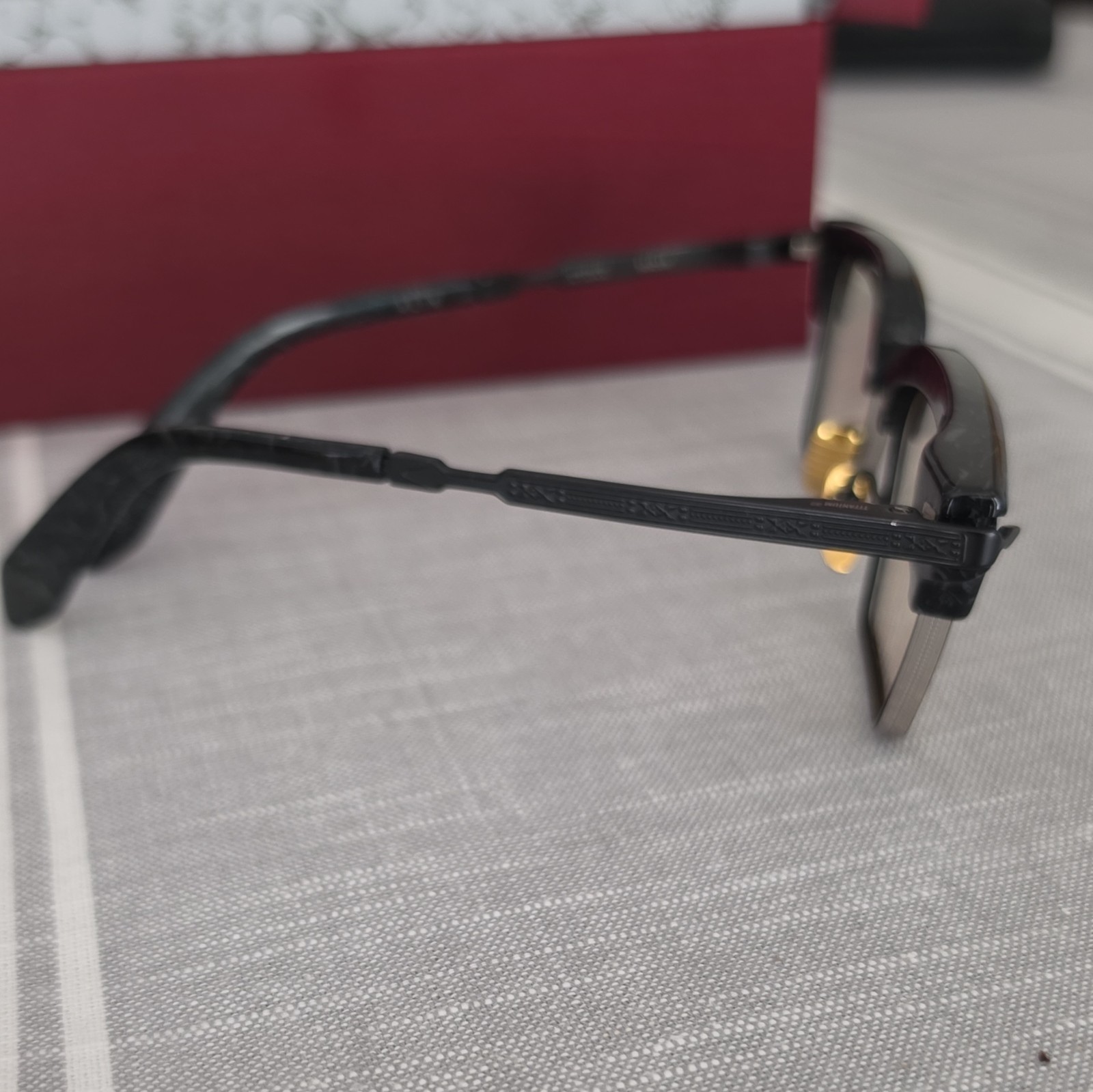 Jacques Marie Mage ALIN Black Marbled Full Rim Rectangular 50-22