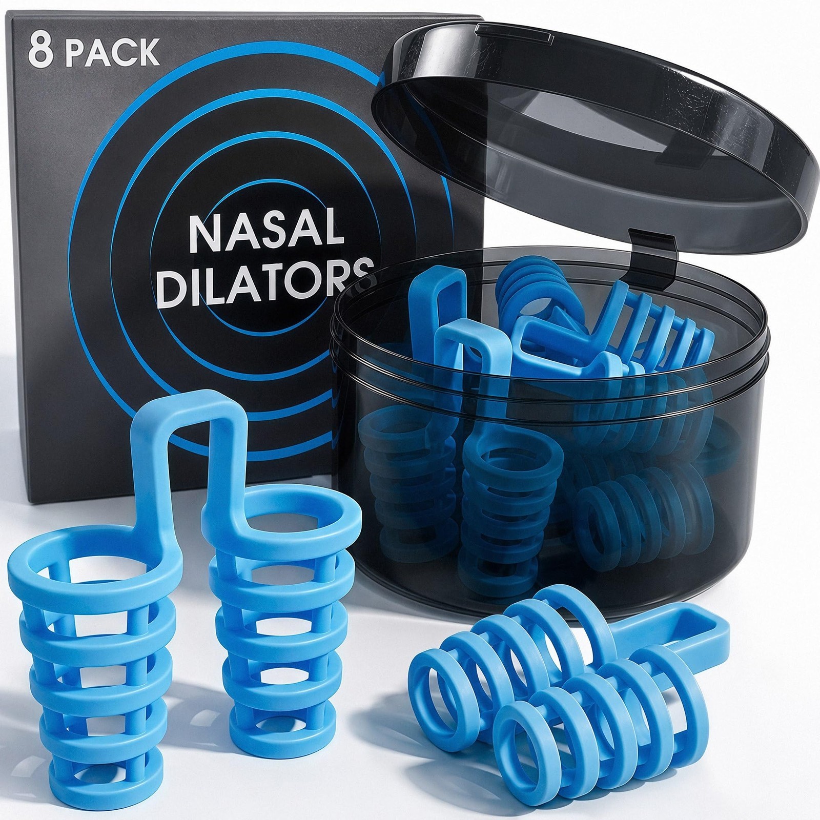 Nasal Dilators Cones for Sleeping & Breathing (8 Pairs 4 Sizes) – Flexible …