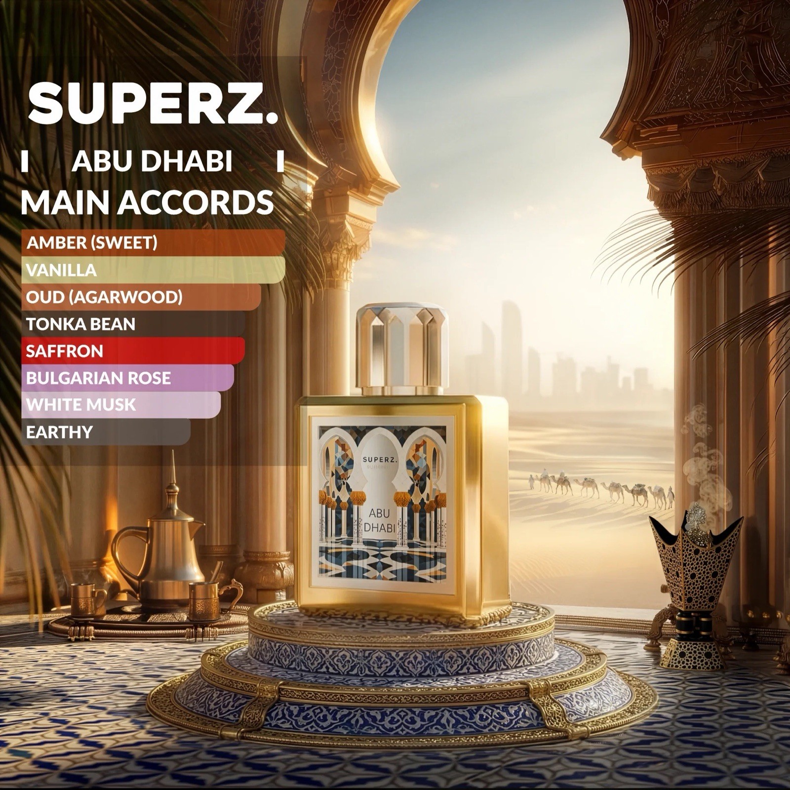 ABU DHABI BY SUPERZ BUDAPEST 50ML/ 1.69 OZ EXTRAIT DE PARFUM USA SELLER