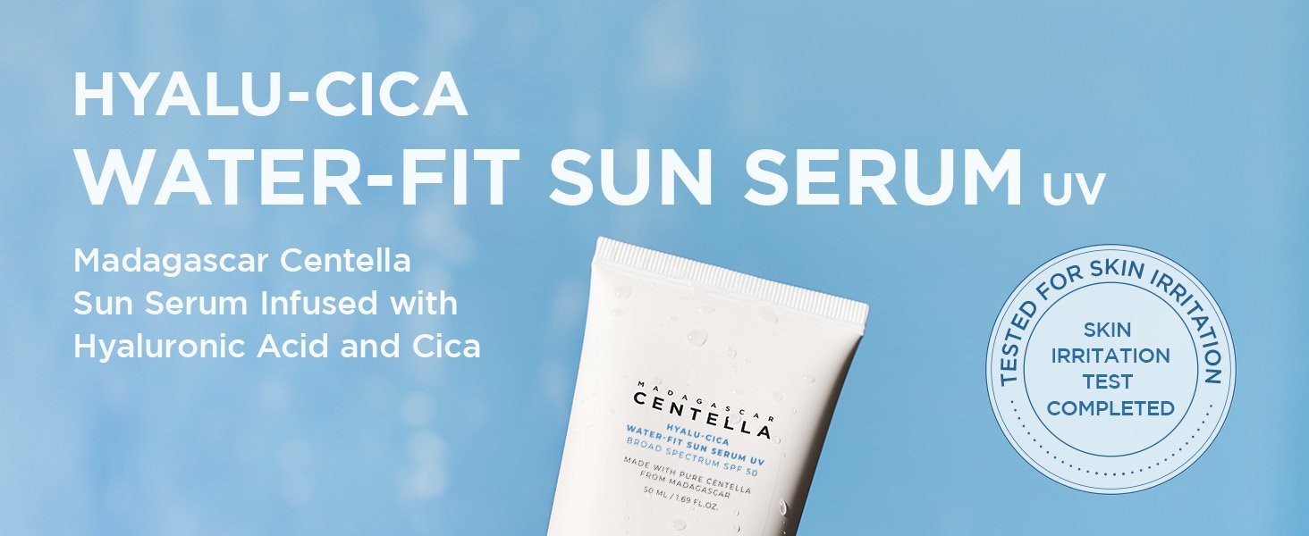 SKIN1004 Madagascar Centella, Hyalu-Cica Sun Serum SPF 50+ PA+, 1.69 fl oz