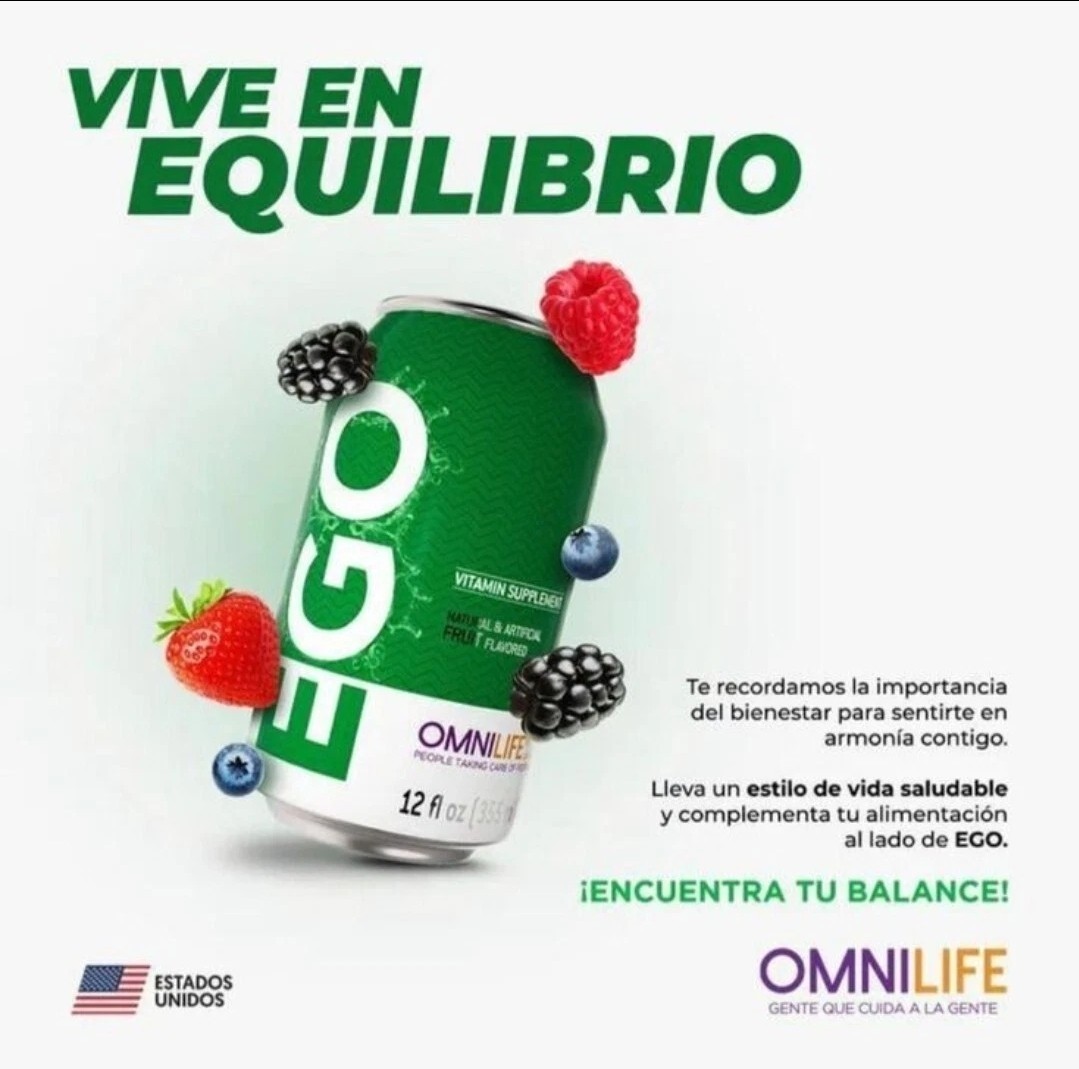 Ego Frutas Del Bosque ( 24 Pack) 355 Milliliter Each Can. Ego Frutas Omnilife