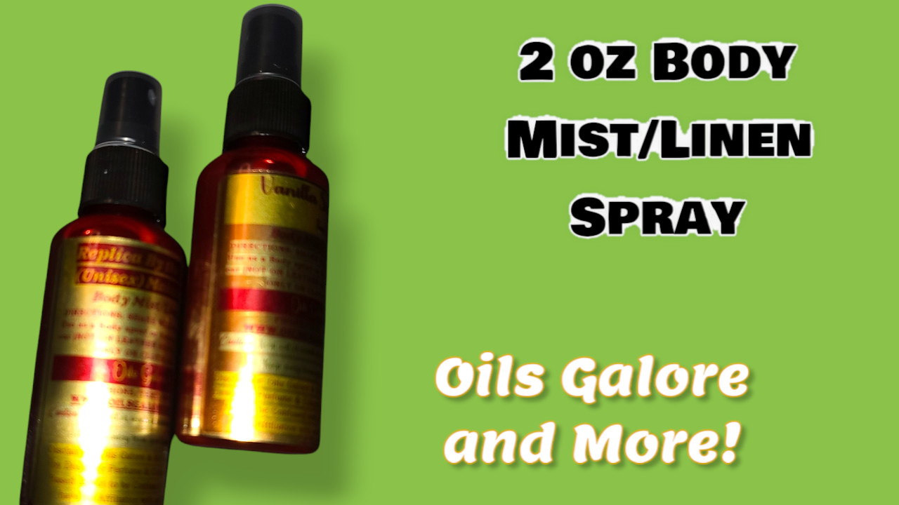 Body Mist/Linen Sprays – Custom Made – 2 oz – 2 for $14.00 – LONG LASTING!