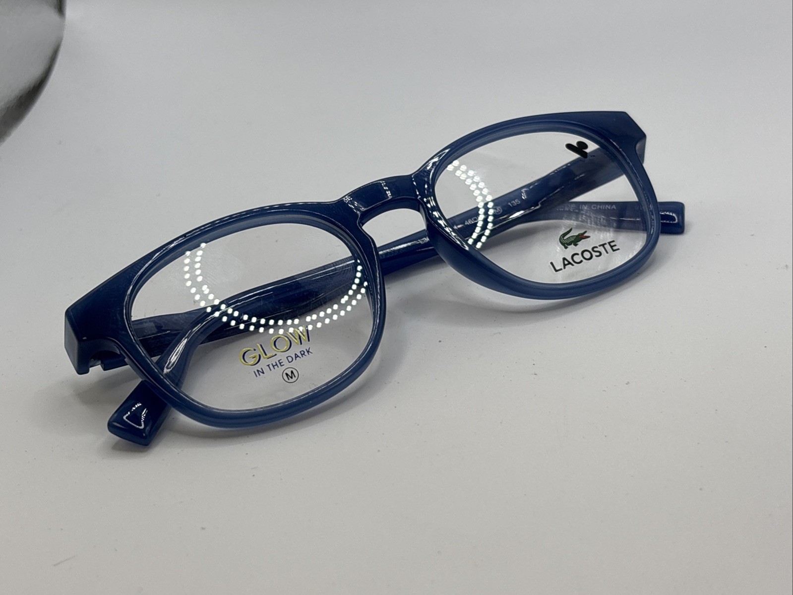 Lacoste L3654 414 46/18 M 135 Transparent Blue Full Rim Eyeglasses