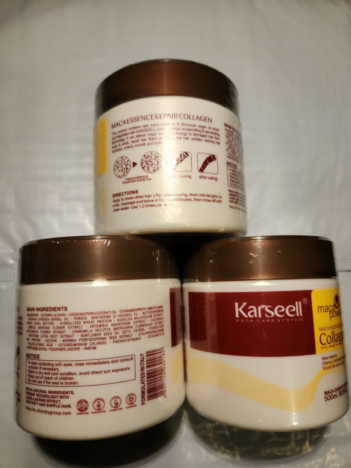 Hair Repair Mask With Argan Oil Fortifying Collagen And Keratin Detox Damage
