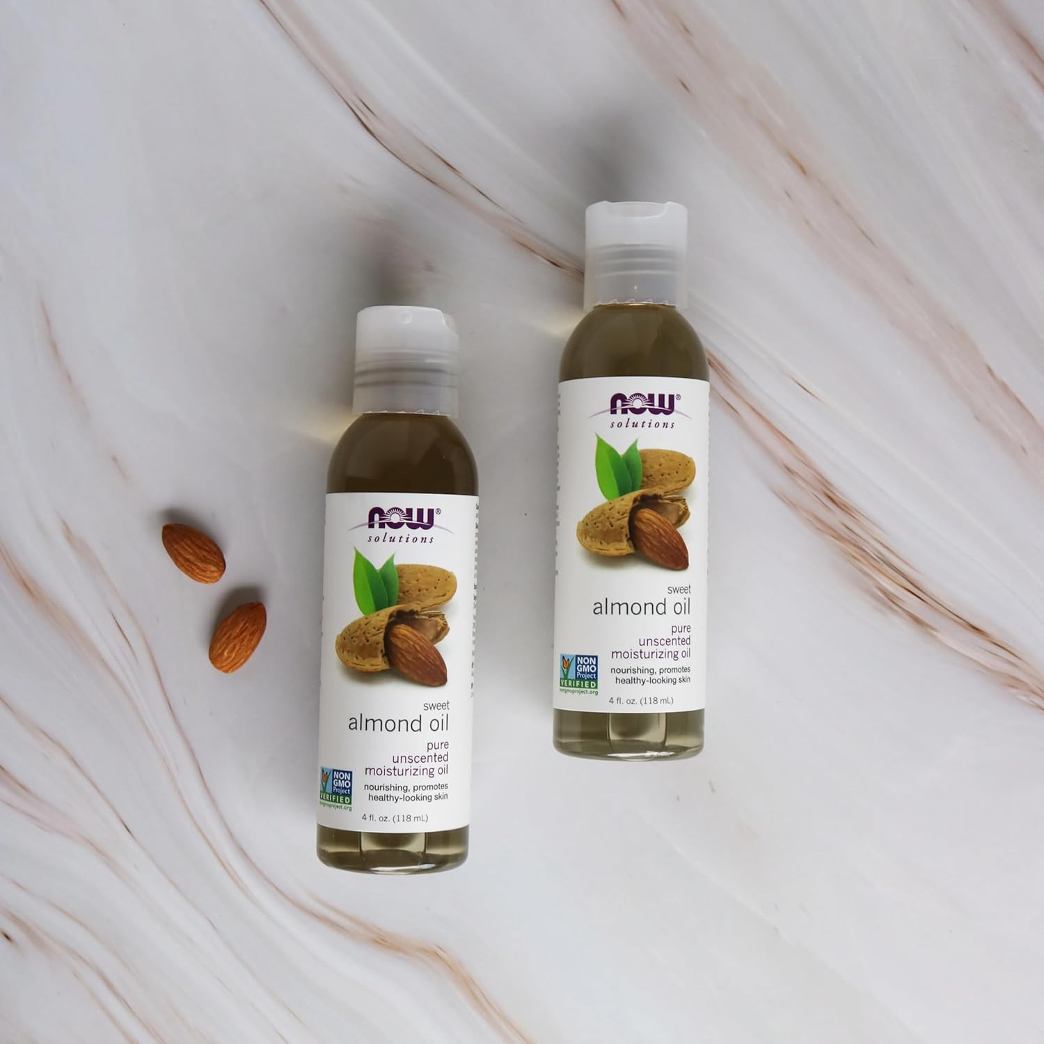 Solutions, Sweet Almond Oil, 100% Pure Moisturizing Oil, Promotes Healthy-Lookin