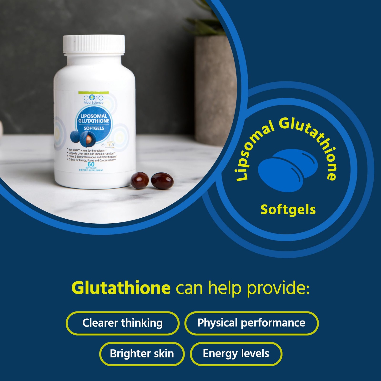 Core Med Science Supplement Bundle – Liposomal Glutathione & Vitamin C 1000mg