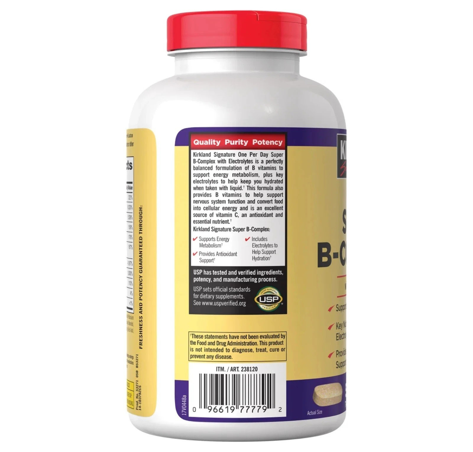 Kirkland Signature Super B-Complex with Electrolytes, 500 Tablets FREE SHIP!