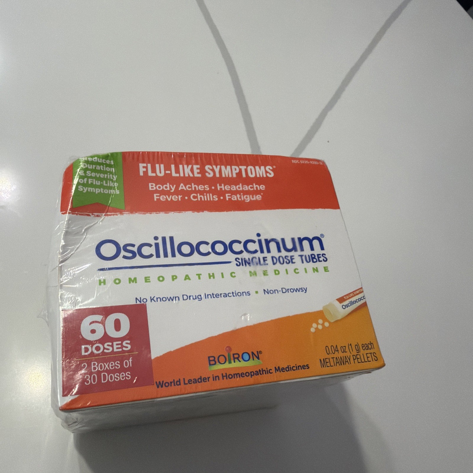 60 Doses Boiron Oscillococcinum Homeopathic Medicine Flu Exp. 11/2030