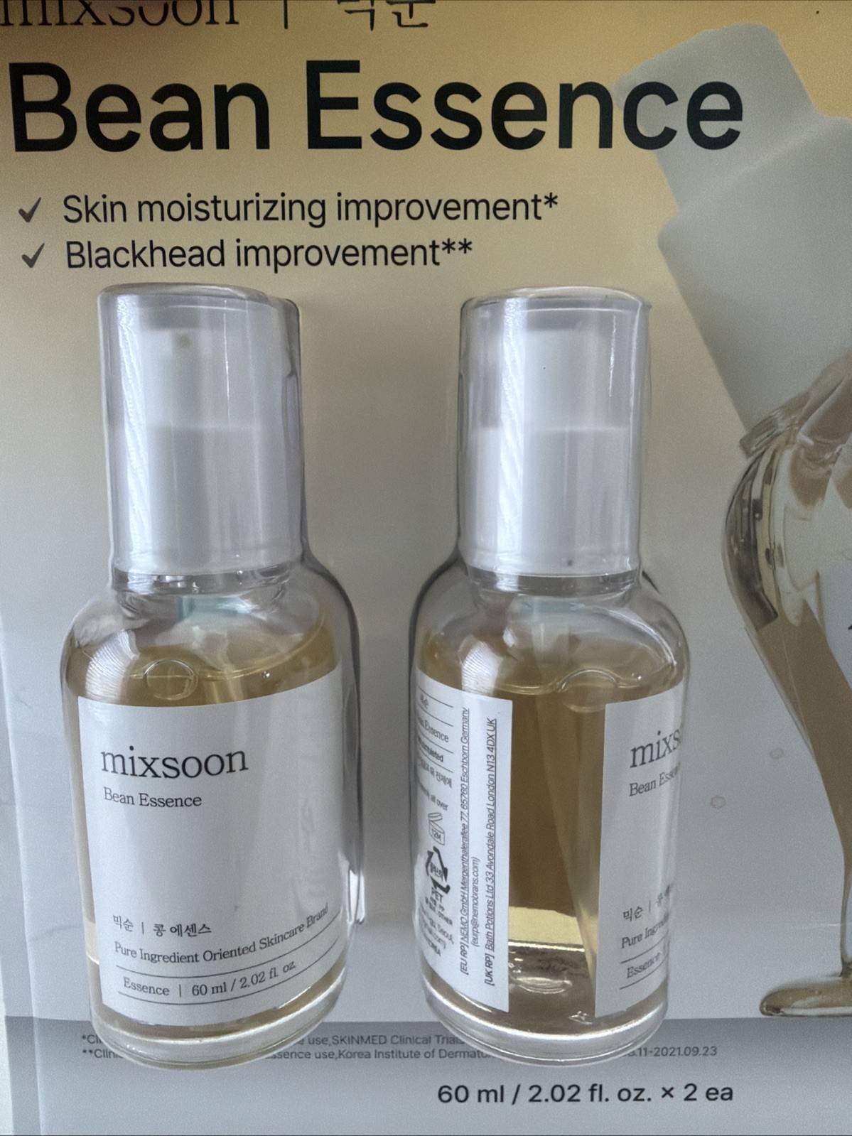 Mixsoon Bean Essence 60ml / 2.02 floz, 2-pack
