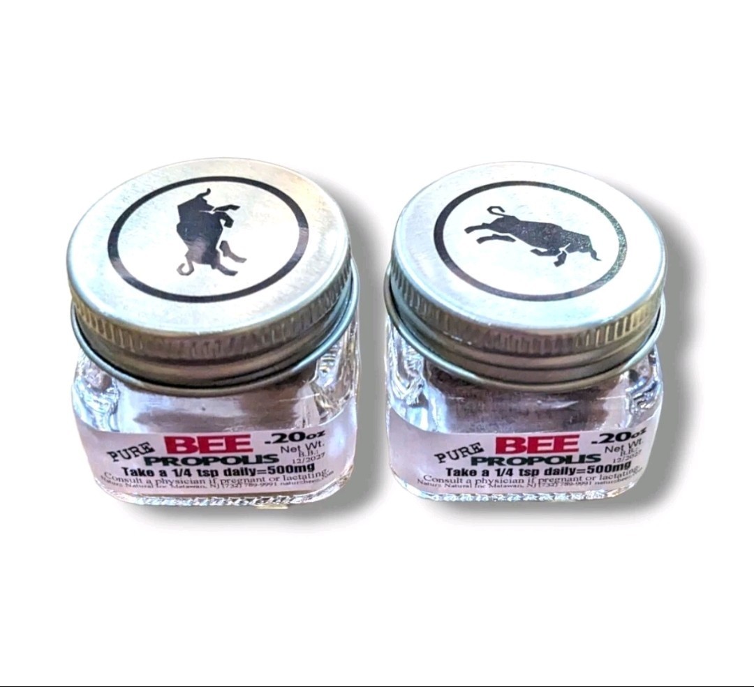 BEE PROPOLIS 0.5oz (2 Jars= Total 1oz) CONVENIENCE Size 100% PURE RAW PROPOLIS