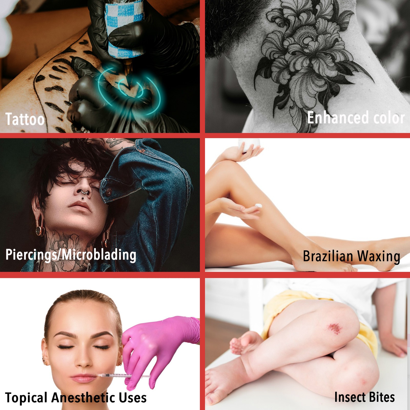 60G Lidocaine Cream, 4-6 Hours Soothing Pain Relief Tattoo Cream